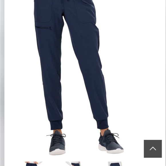 Navy blue xxs heart soul jogger and slit top scrubs excellent condition - Picture 6 of 9